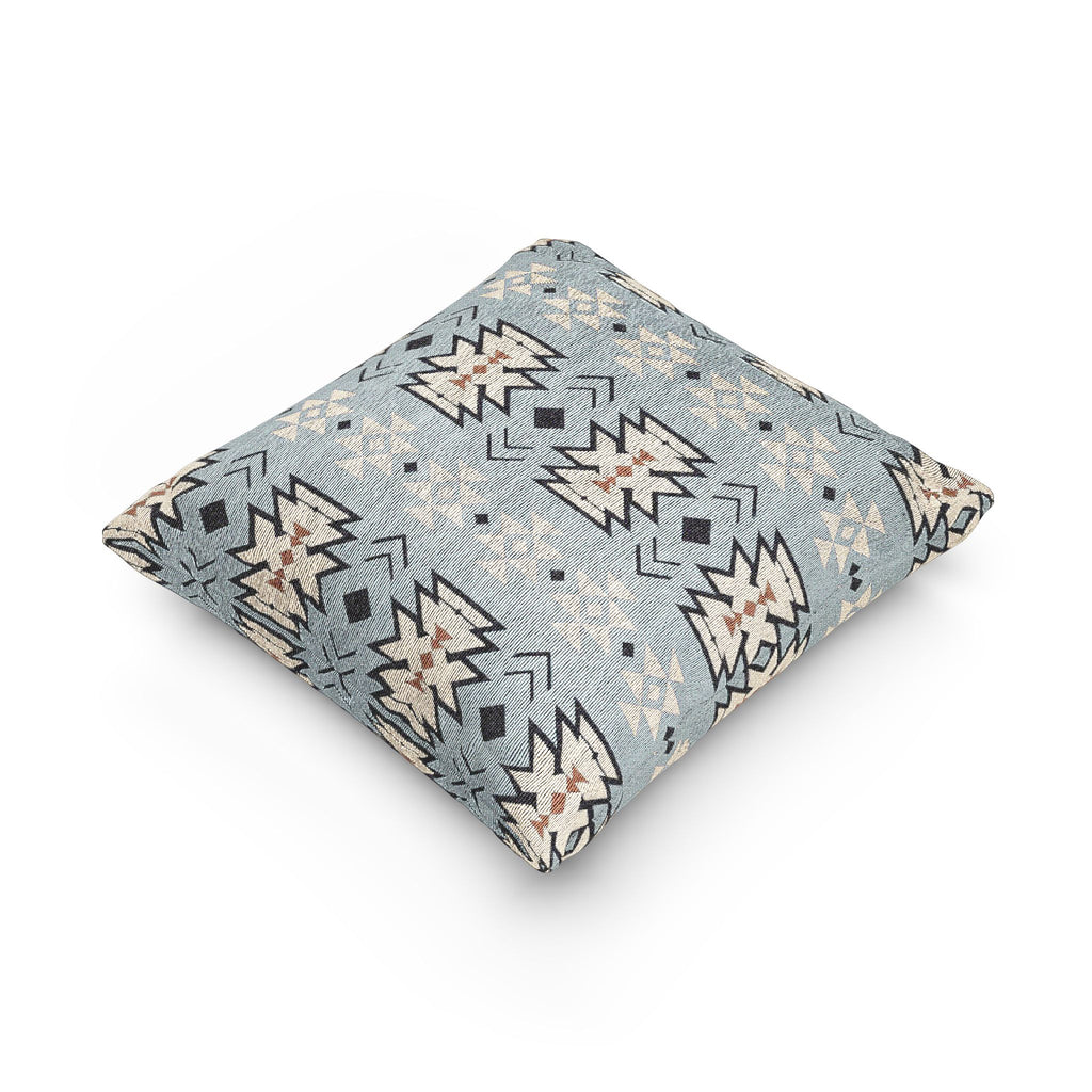Southwestern Woven Pillow Blue
