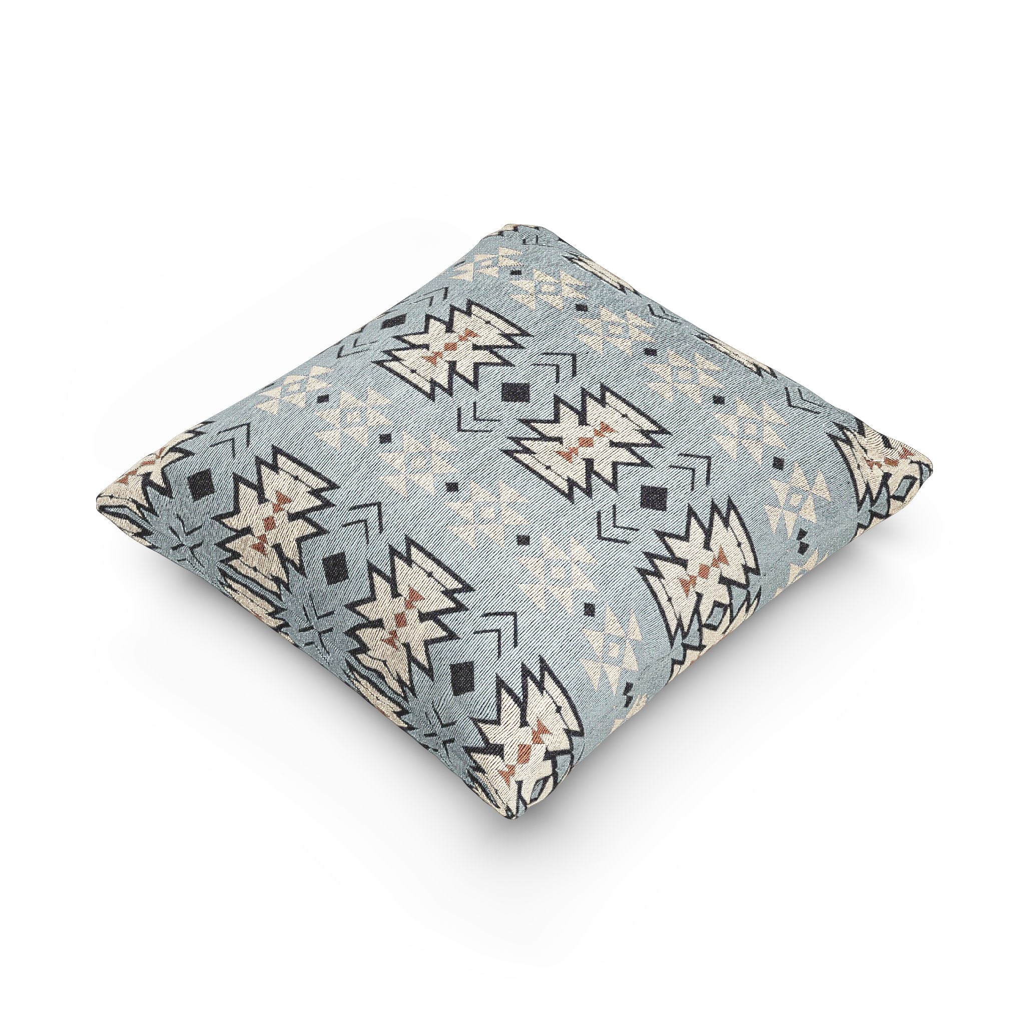 Southwestern Woven Pillow Blue