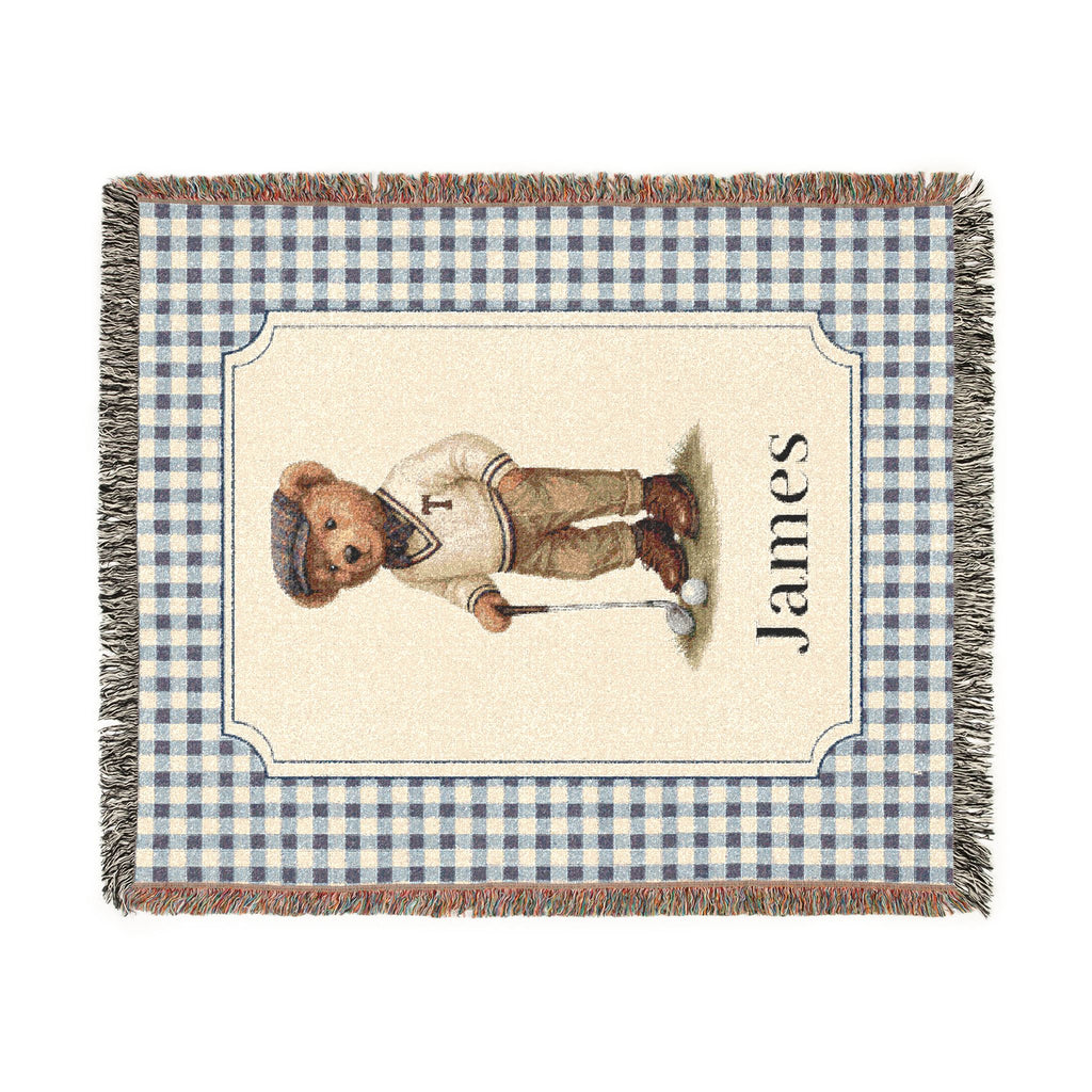 Personalized Baby Blanket Bear