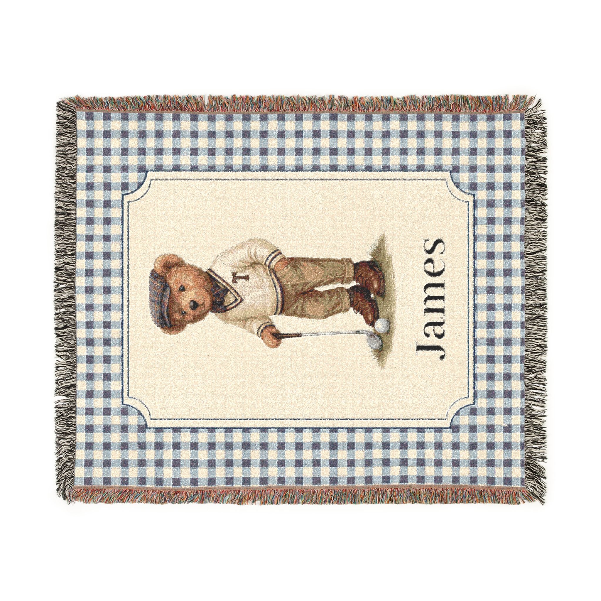 Personalized Baby Blanket Bear