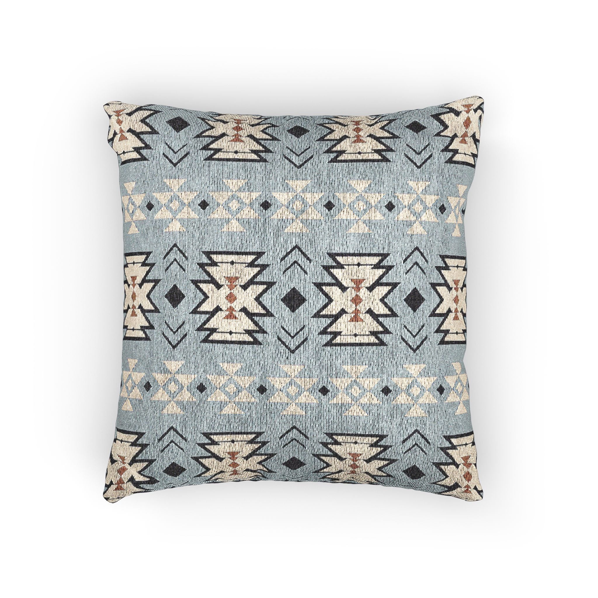 Southwestern Woven Pillow Blue
