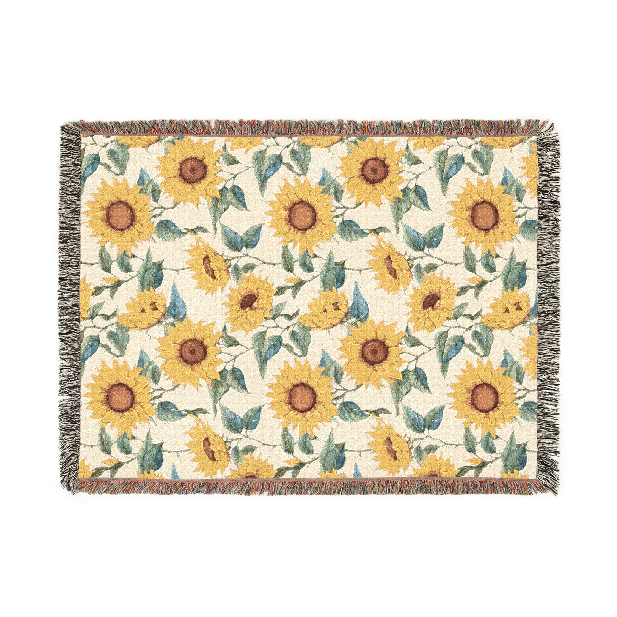 Sunflower Woven Blanket