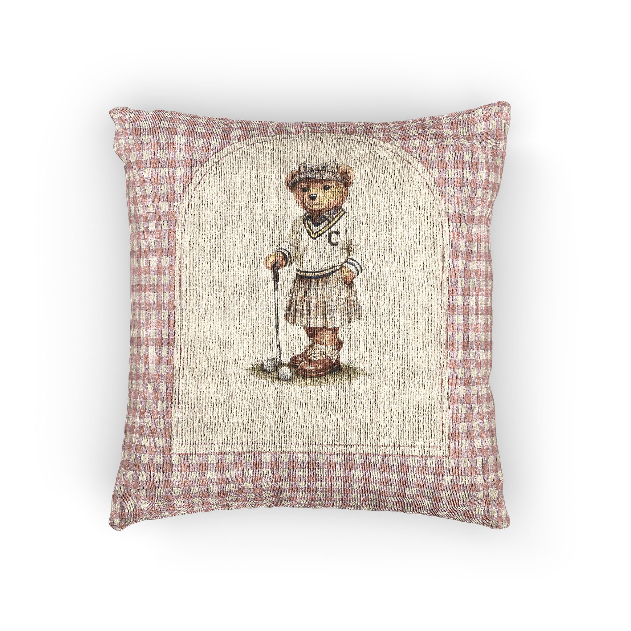 Teddy Bear Nursery Woven Pillow