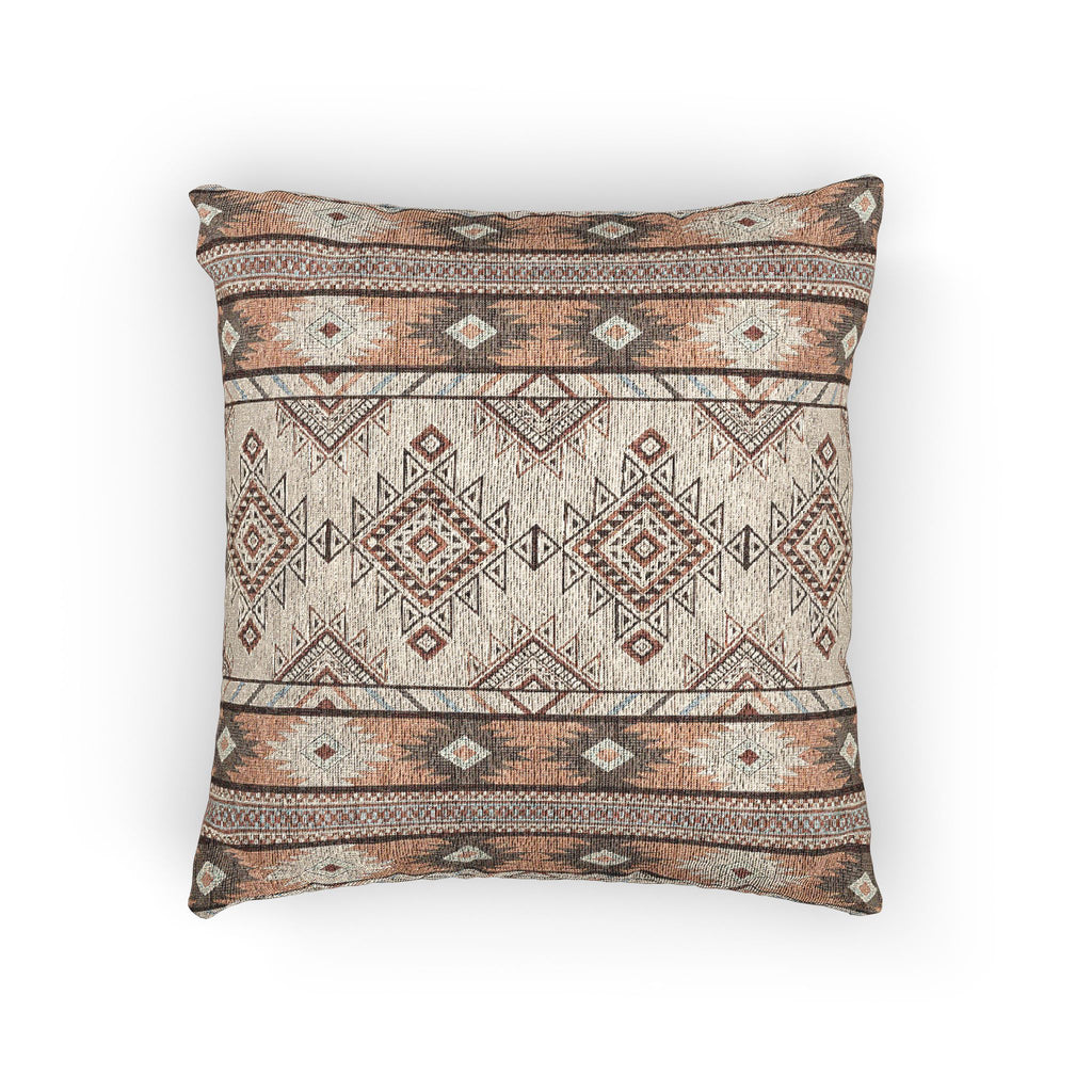 Boho Aztec Woven Pillow