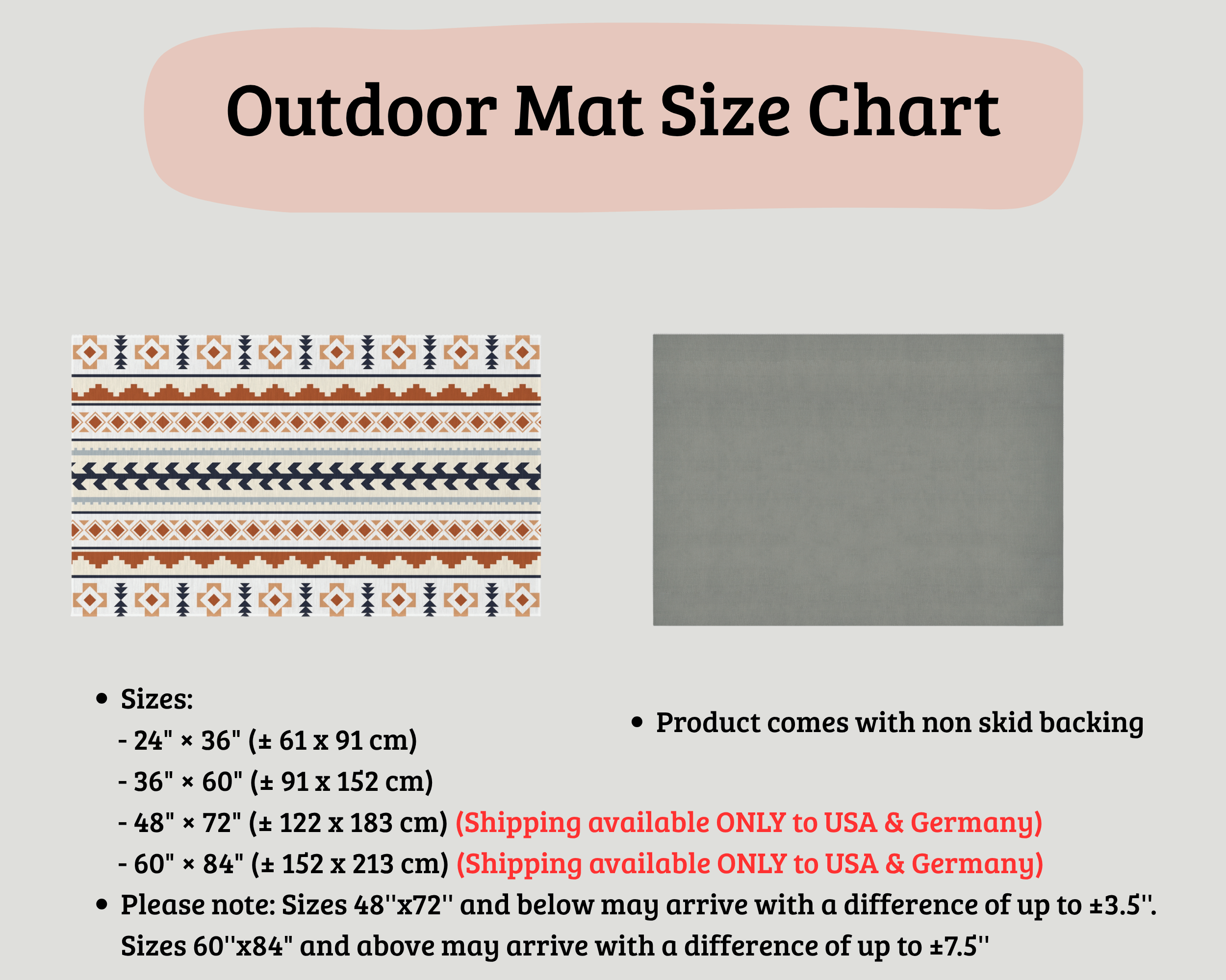Mexican Boho Outdoor Rug