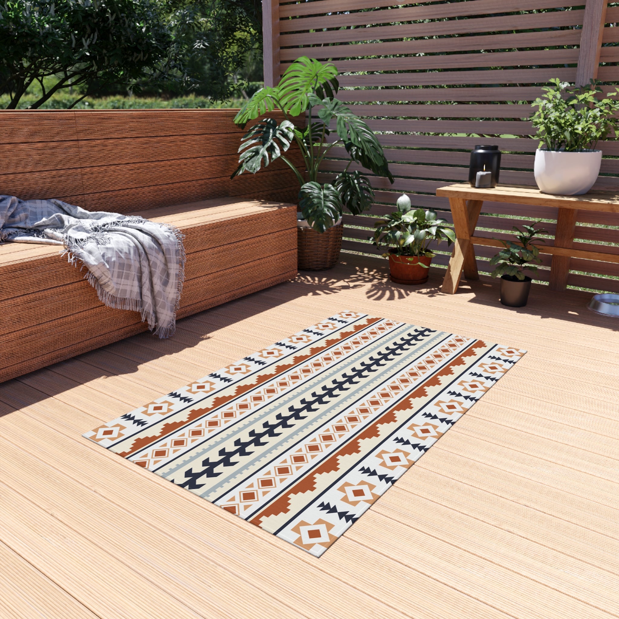 Mexican Boho Outdoor Rug