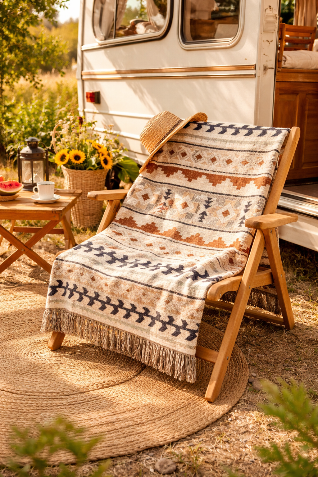 Mexican Boho Outdoor Pillow
