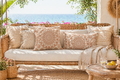 Boho Mandala Outdoor Pillow Beige