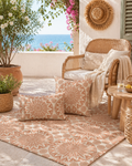 Boho Mandala Outdoor Rug Beige