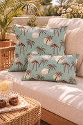 Boho Outdoor Pillow Palm Tree
