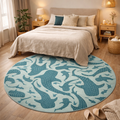 Whale Shark Round Rug