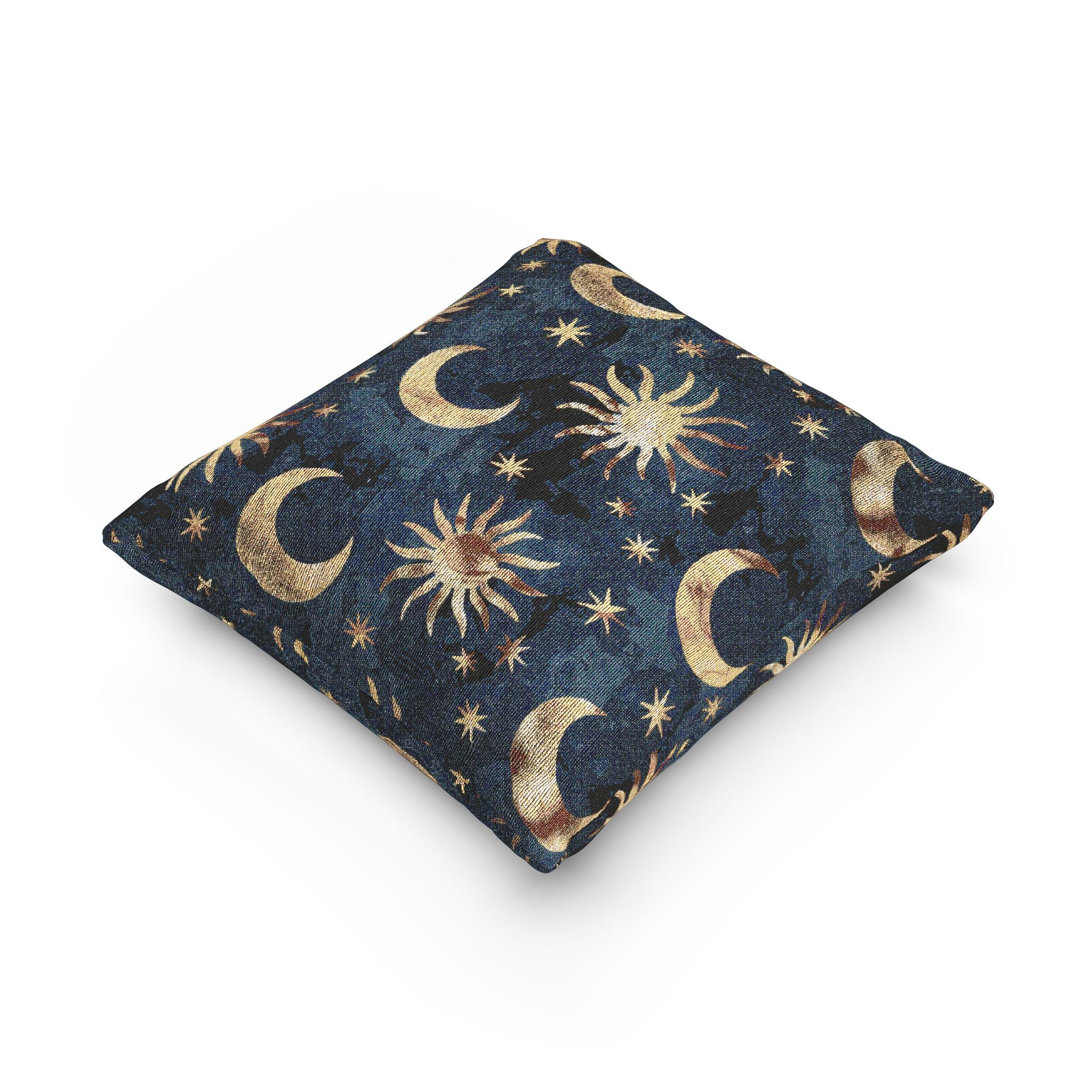 Celestial Boho Woven Pillow