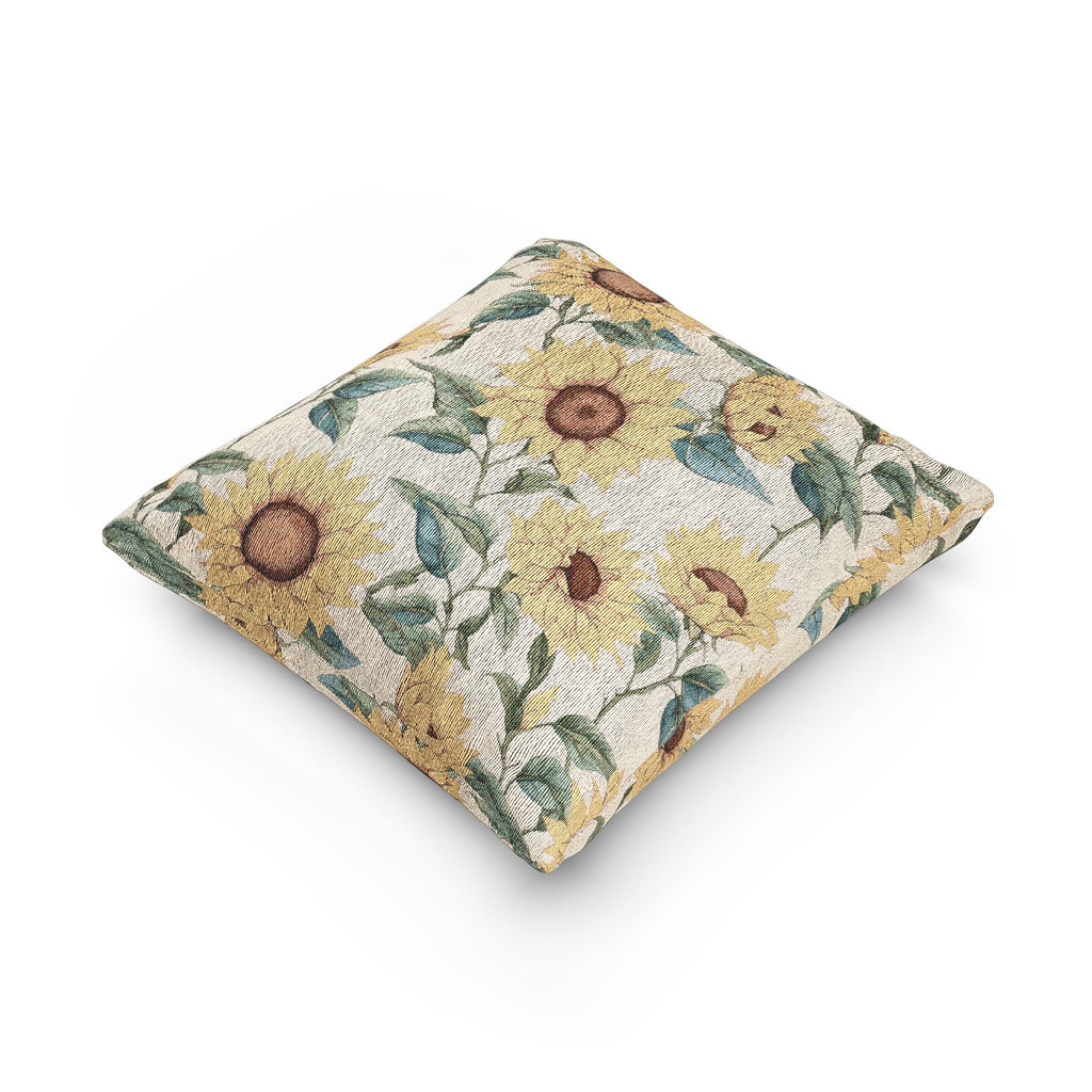 Sunflower Woven Pillow