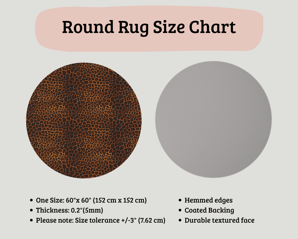 Leopard Round Rug