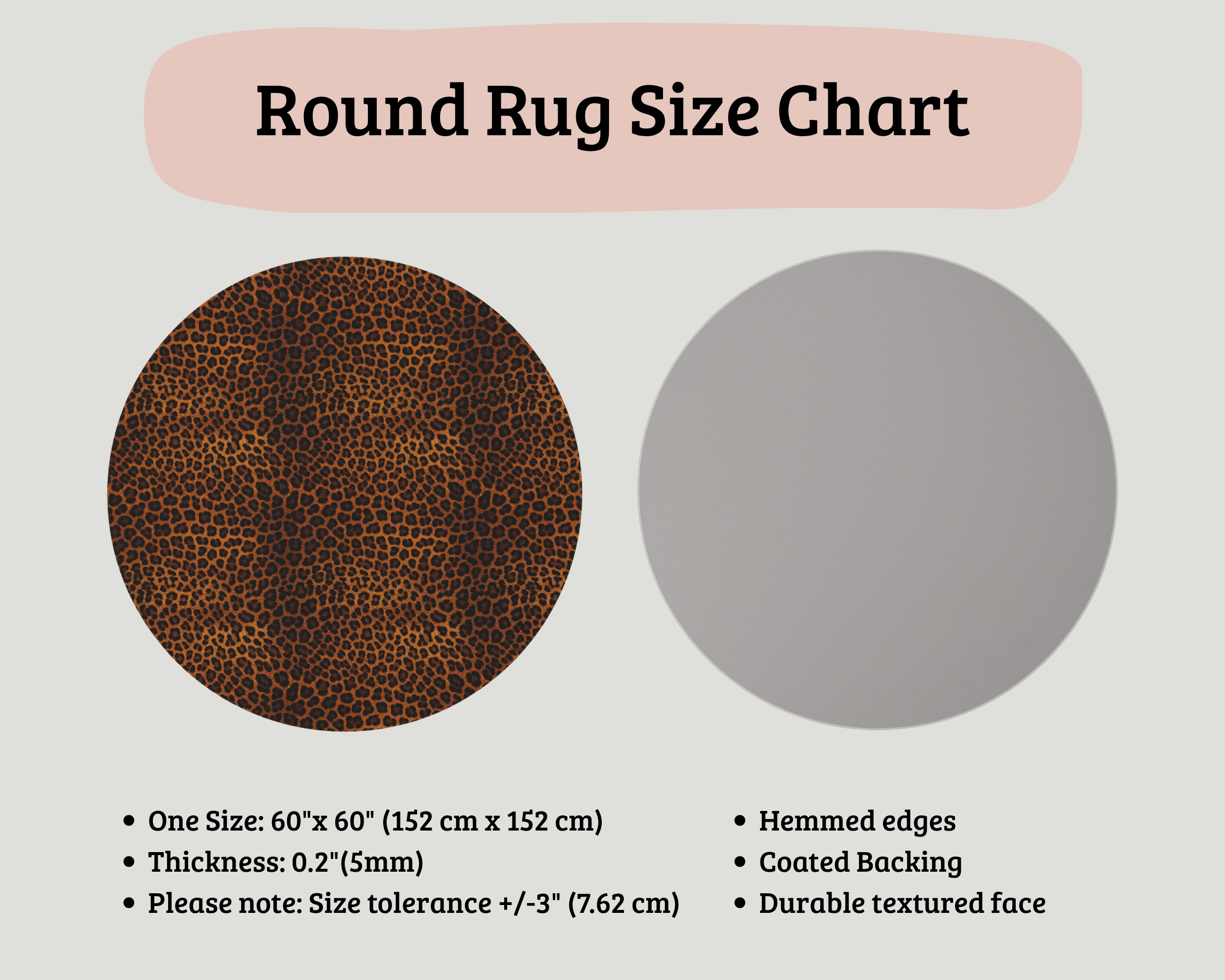 Leopard Round Rug