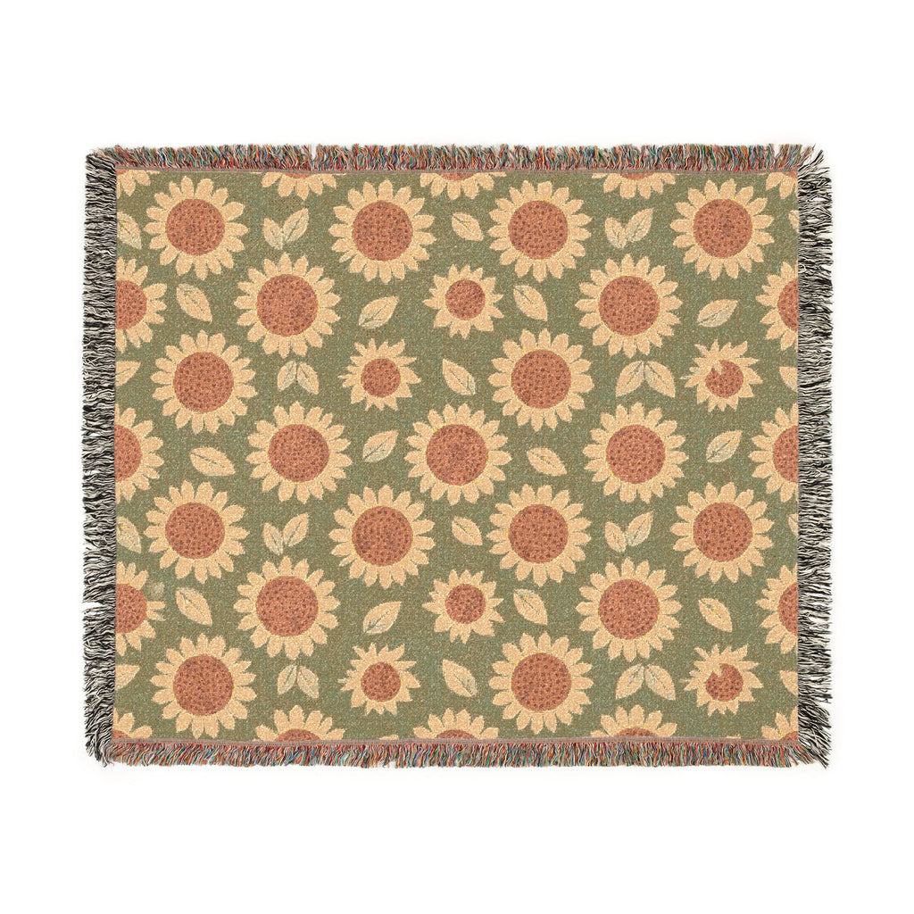 Retro Boho Flower Blanket