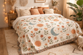 Boho Sun Moon Woven Blanket
