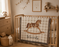 Personalized Baby Blanket Horse