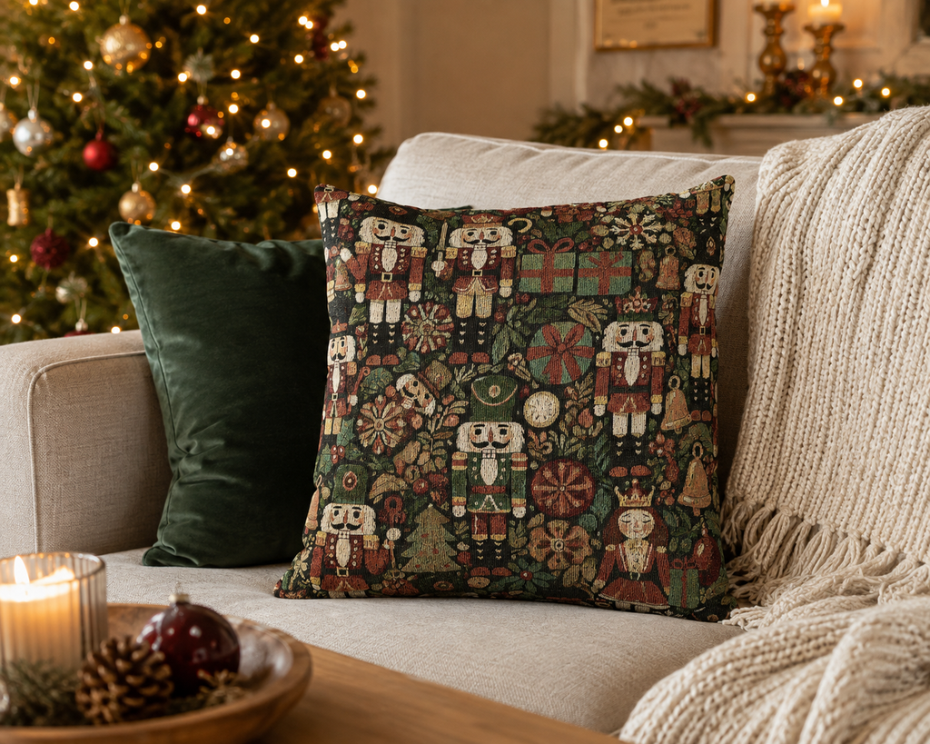 Christmas Nutcracker Woven Pillow - photo 2