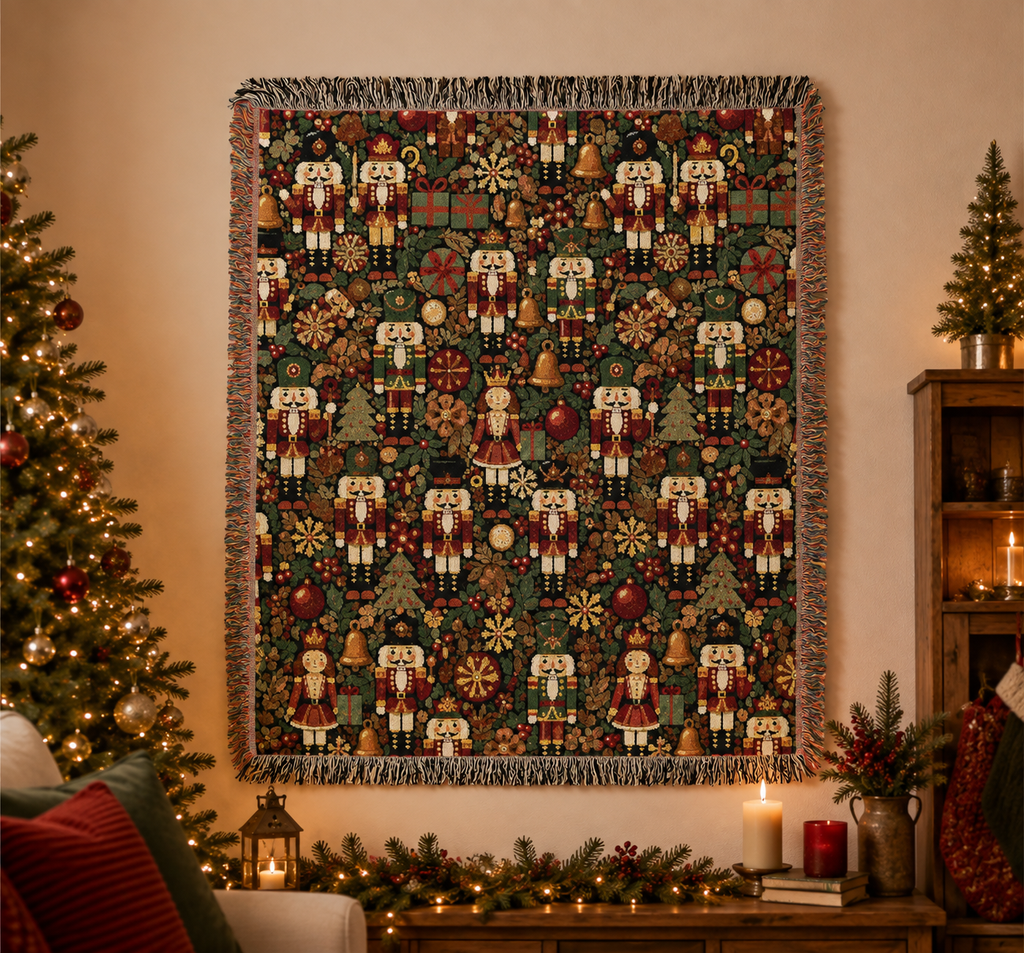 Christmas Nutcracker Woven Blanket - photo 2