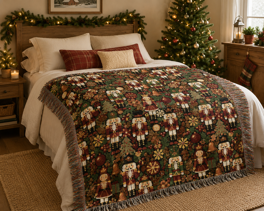 Christmas Nutcracker Woven Blanket - photo 4