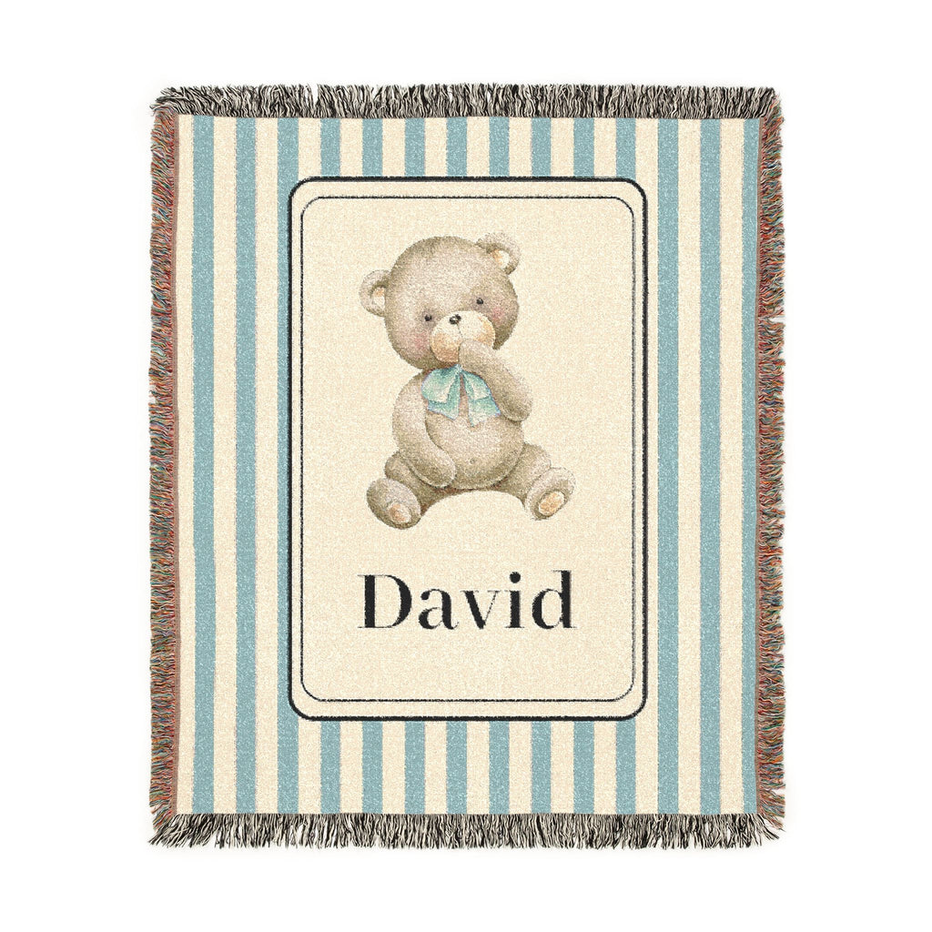Personalized Baby Blanket Bear