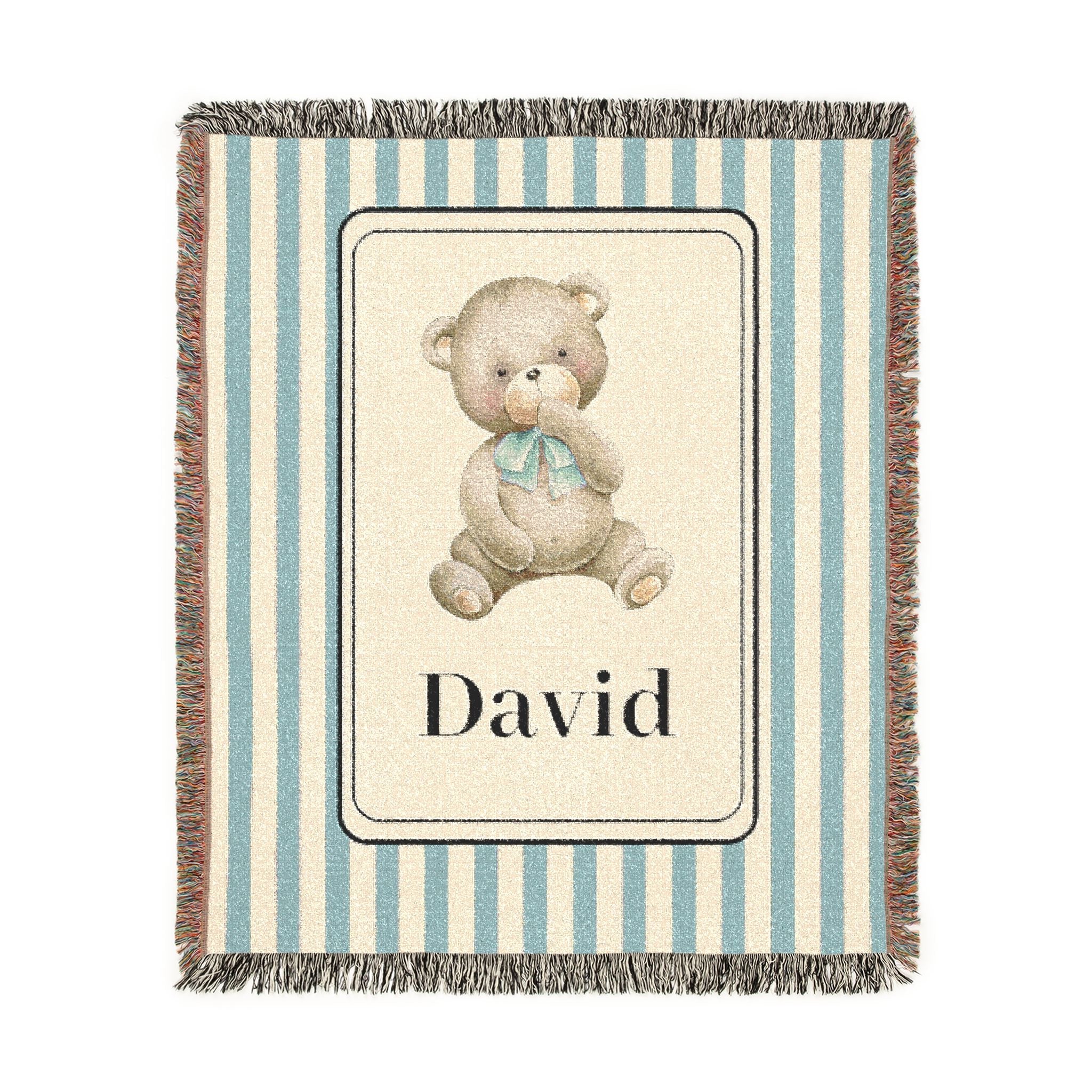 Personalized Baby Blanket Bear