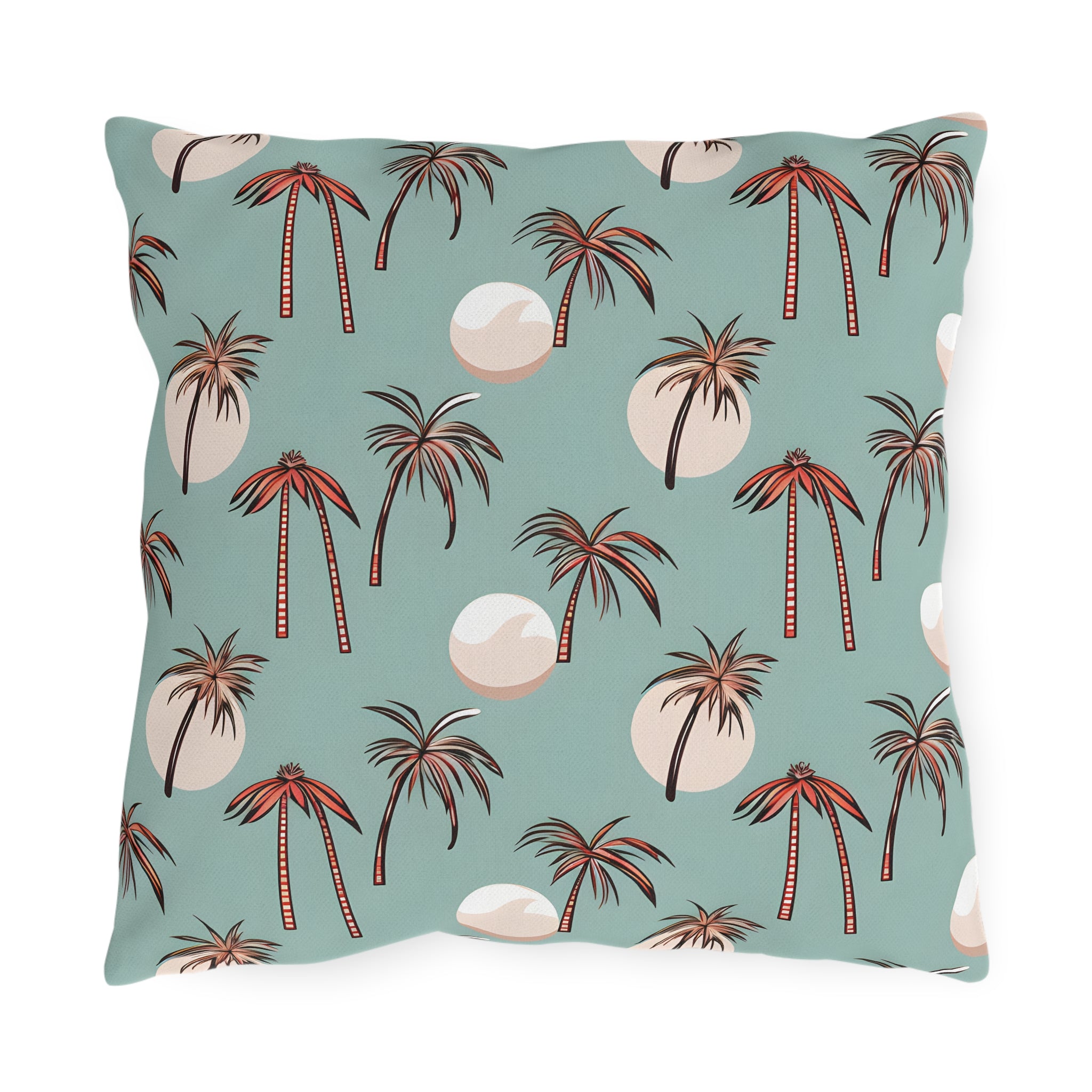 Boho Outdoor Pillow Palm Tree