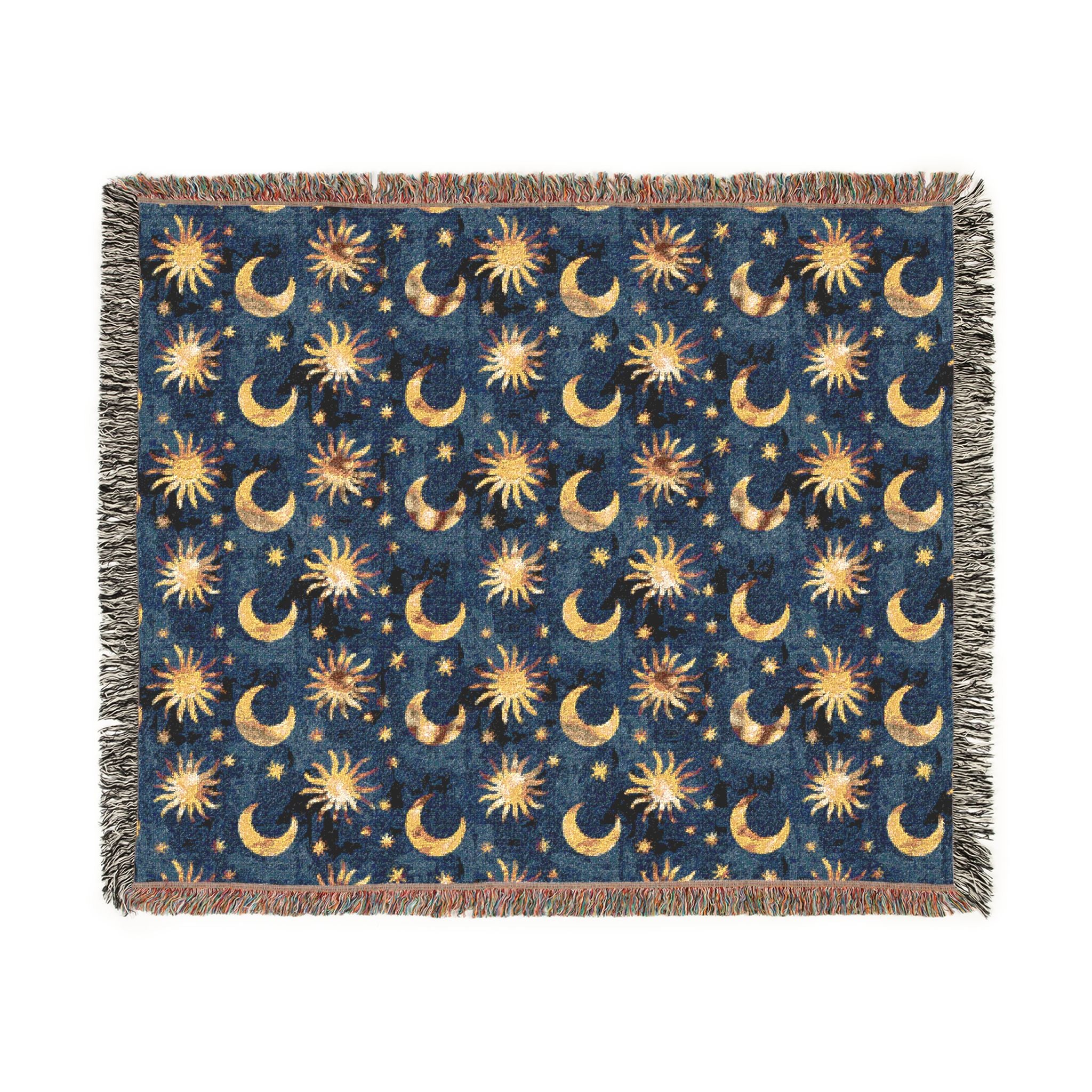 Celestial Boho Woven Blanket