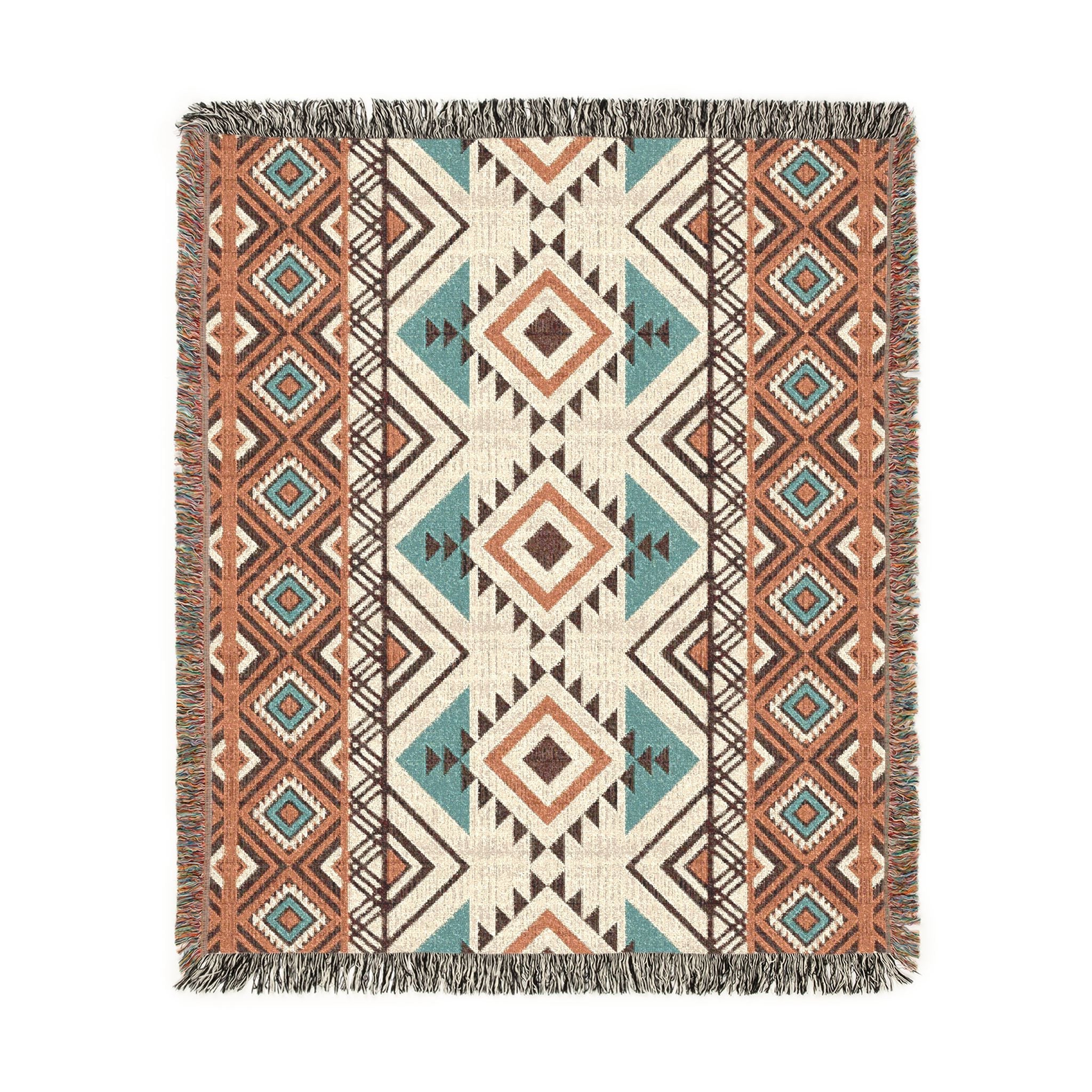 Boho Mexican Woven Blanket