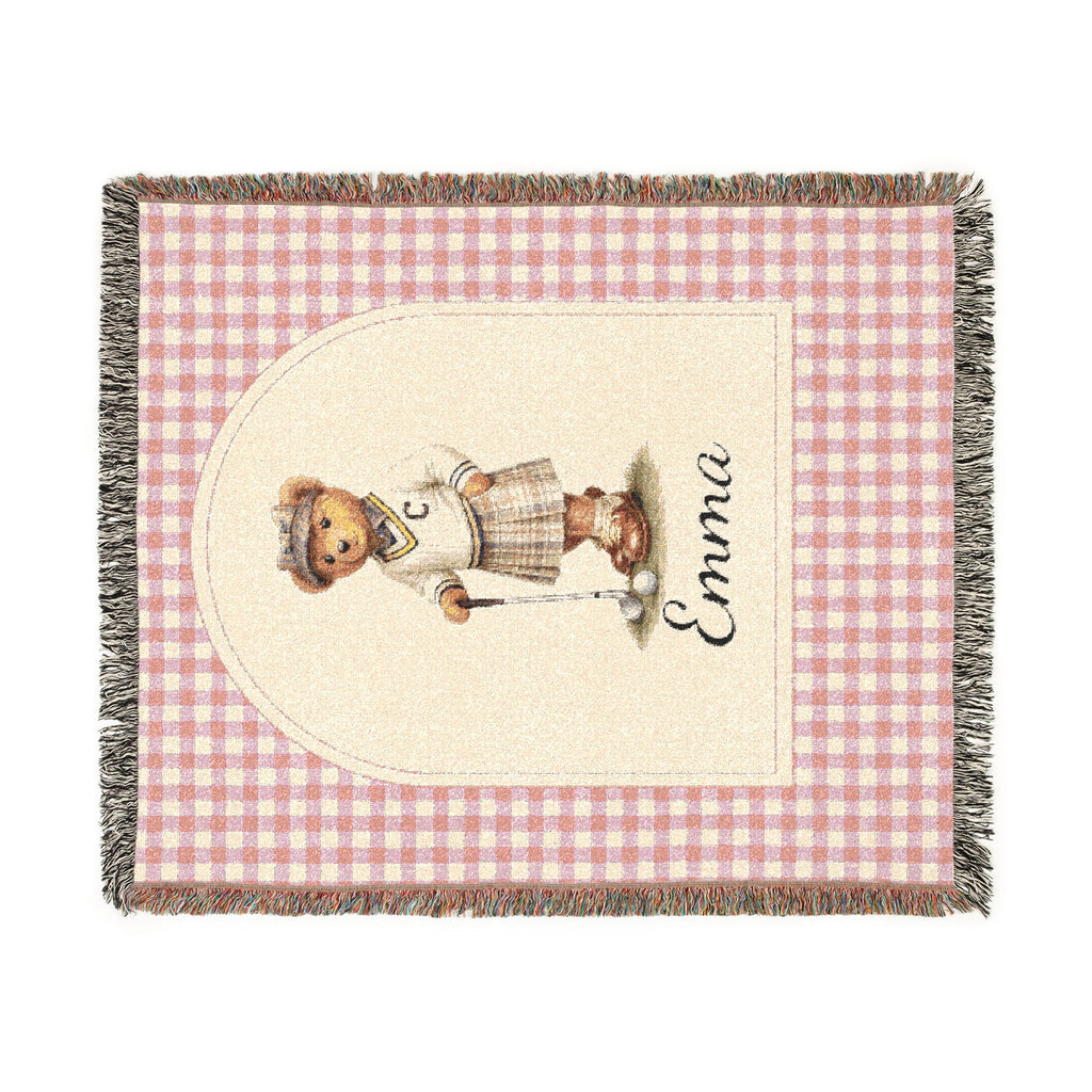 Personalized Baby Blanket Bear