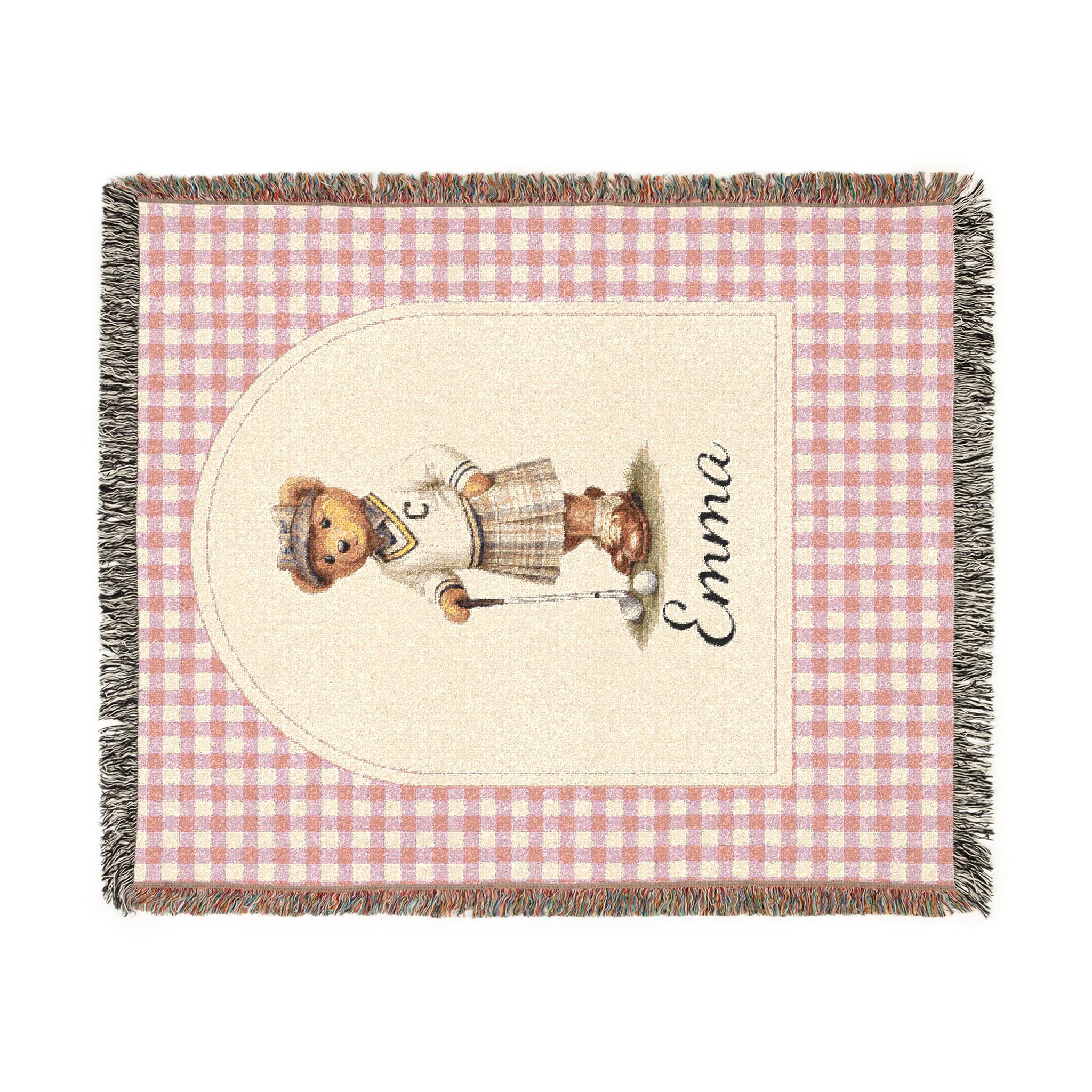 Personalized Baby Blanket Bear