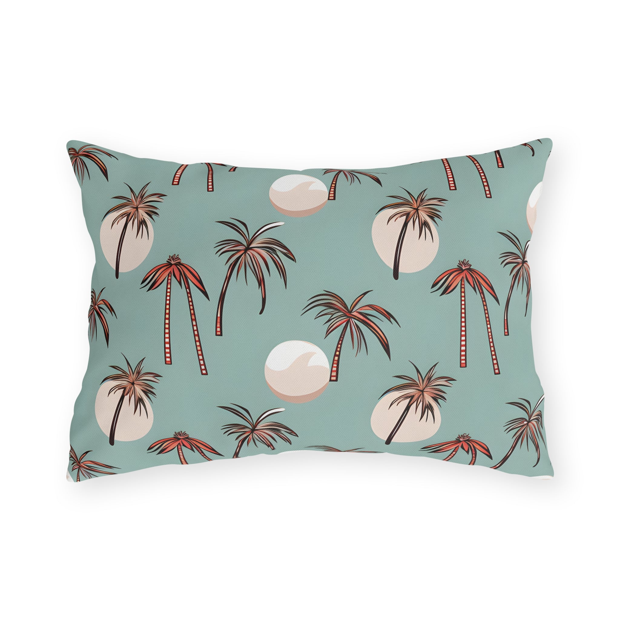 Boho Outdoor Pillow Palm Tree