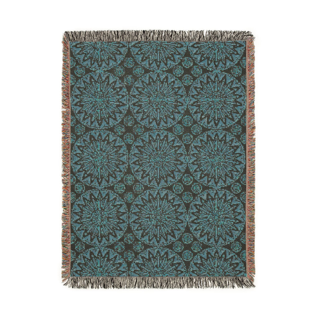 Boho Mandala Woven Blanket Beige