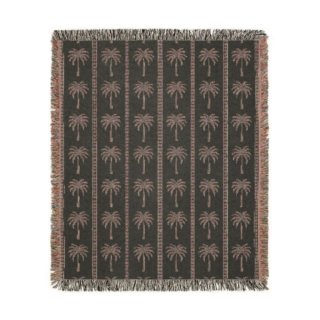 Palm Tree Woven Blanket