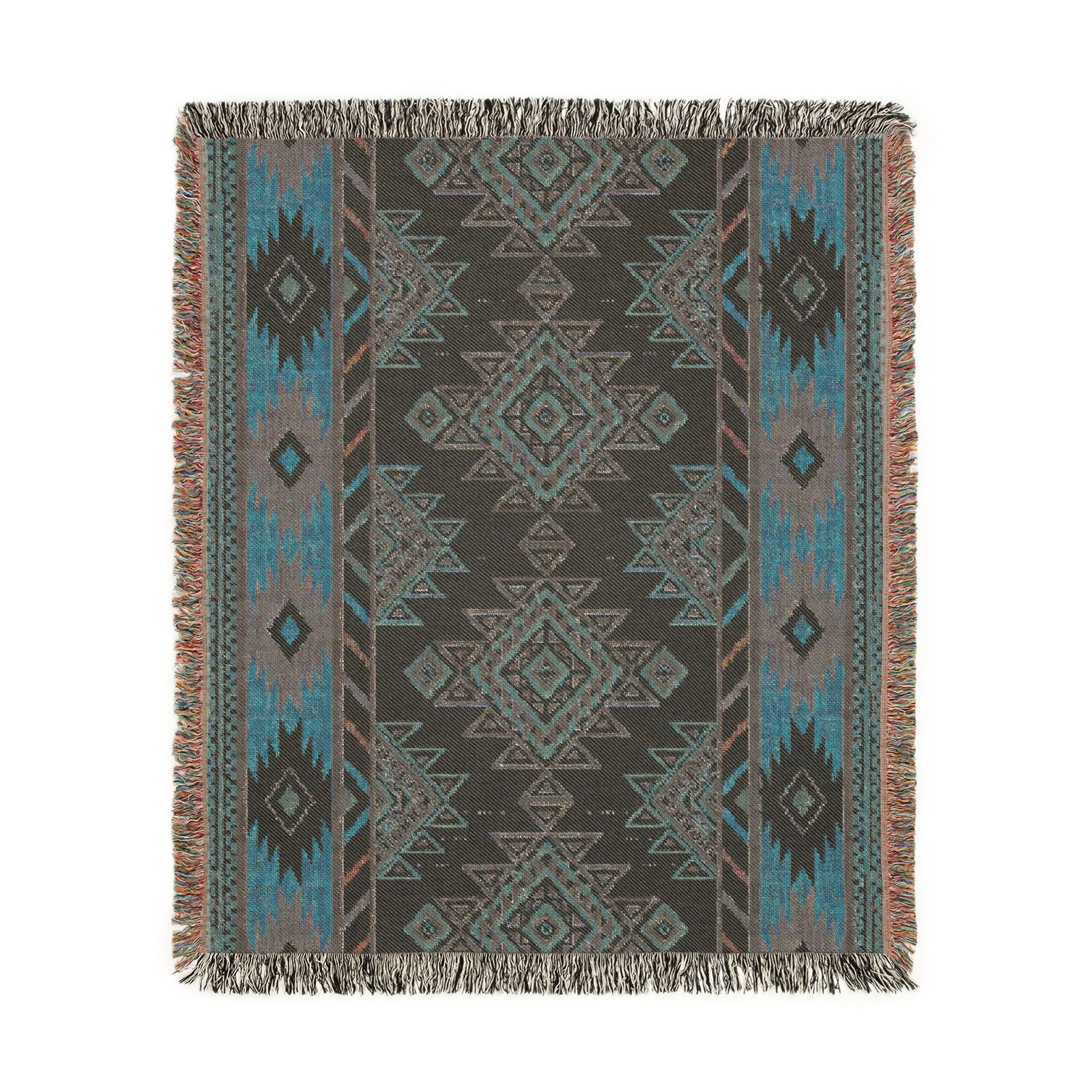 Boho Aztec Woven Blanket