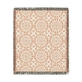 Boho Mandala Woven Blanket Beige