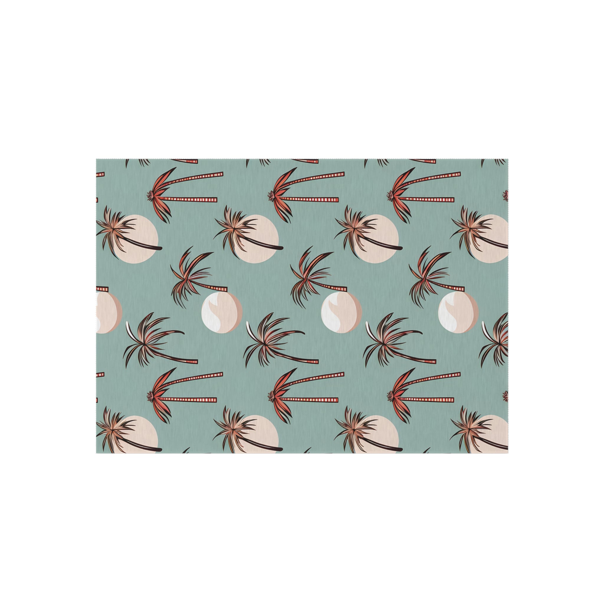 Boho Outdoor Rug Palm Tree