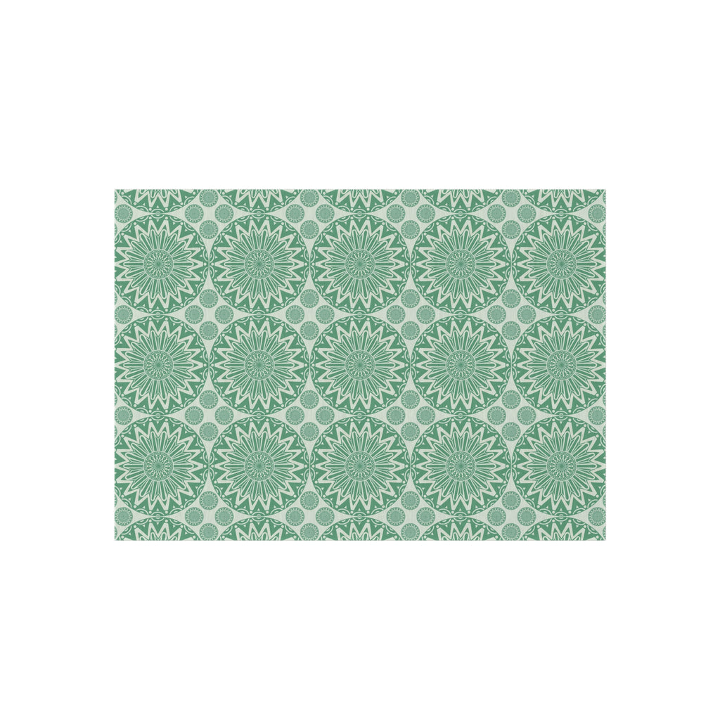 Boho Mandala Outdoor Rug Green