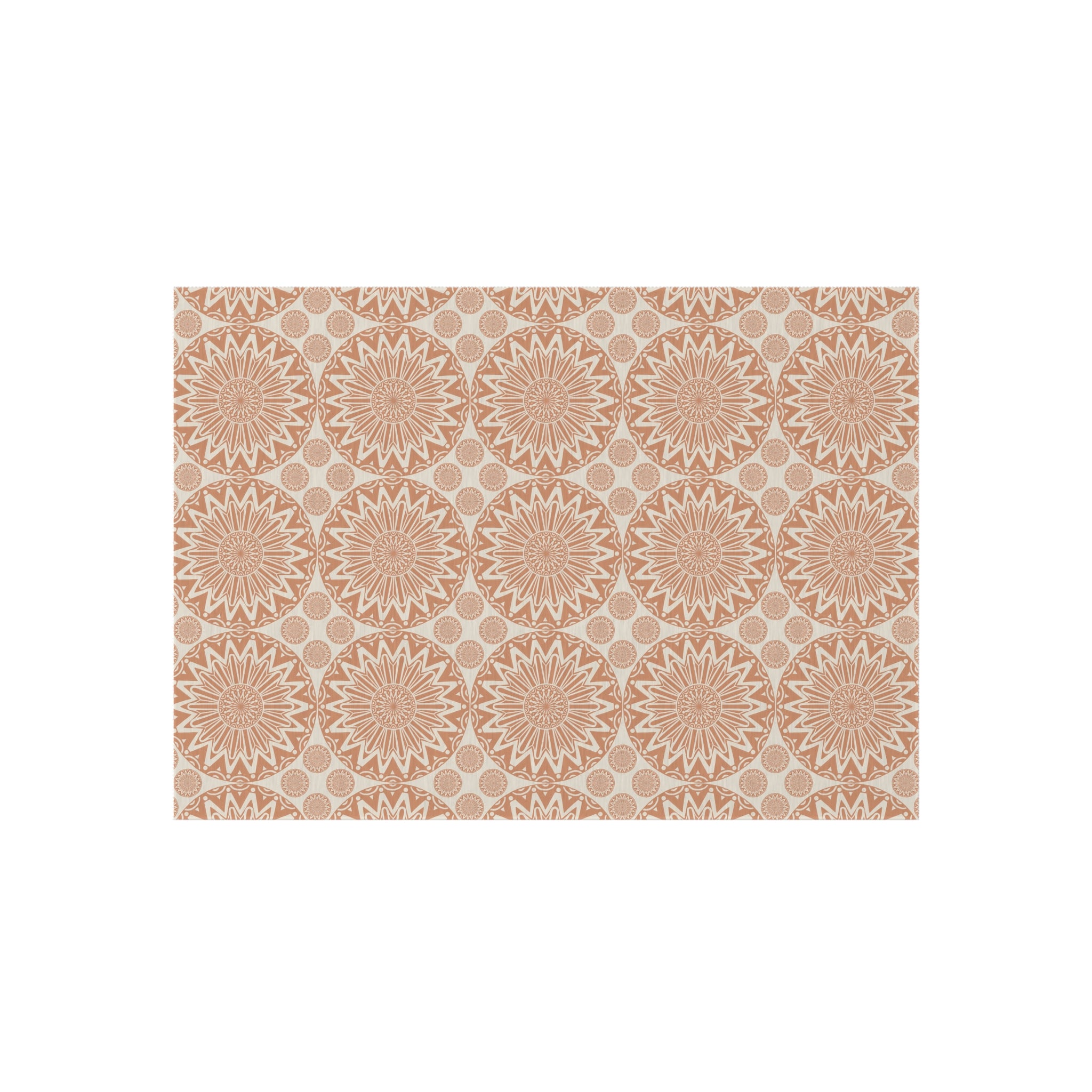 Boho Mandala Outdoor Rug Beige