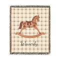 Personalized Baby Blanket Horse