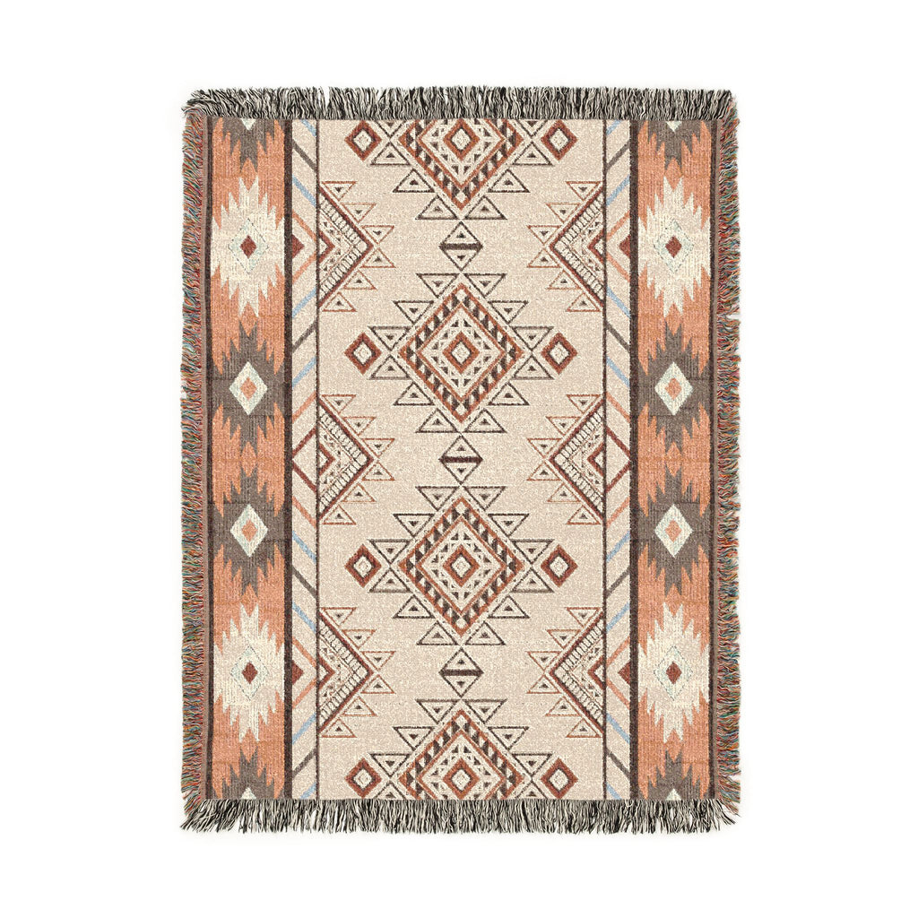Boho Aztec Woven Blanket