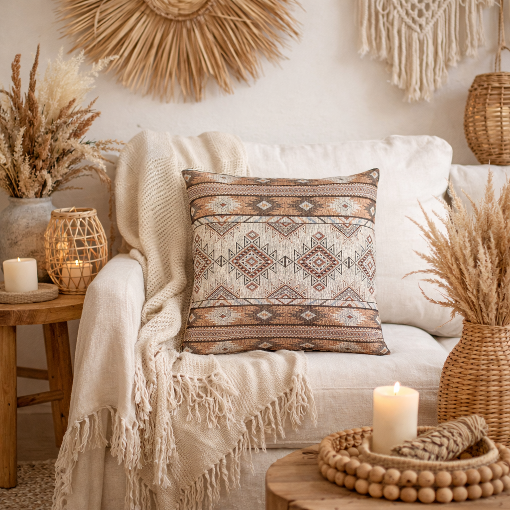 Boho Aztec Woven Pillow - photo 5