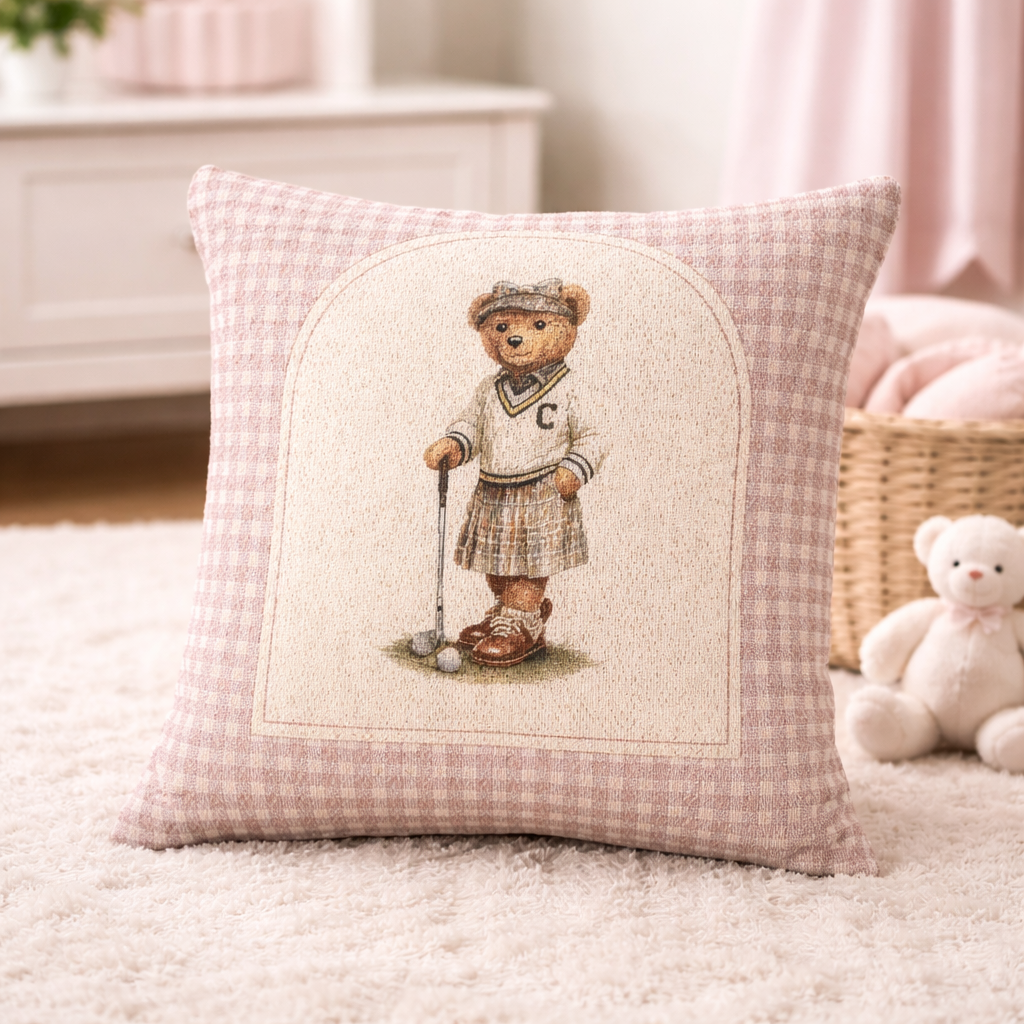 Teddy Bear Woven Baby Pillow - photo 2