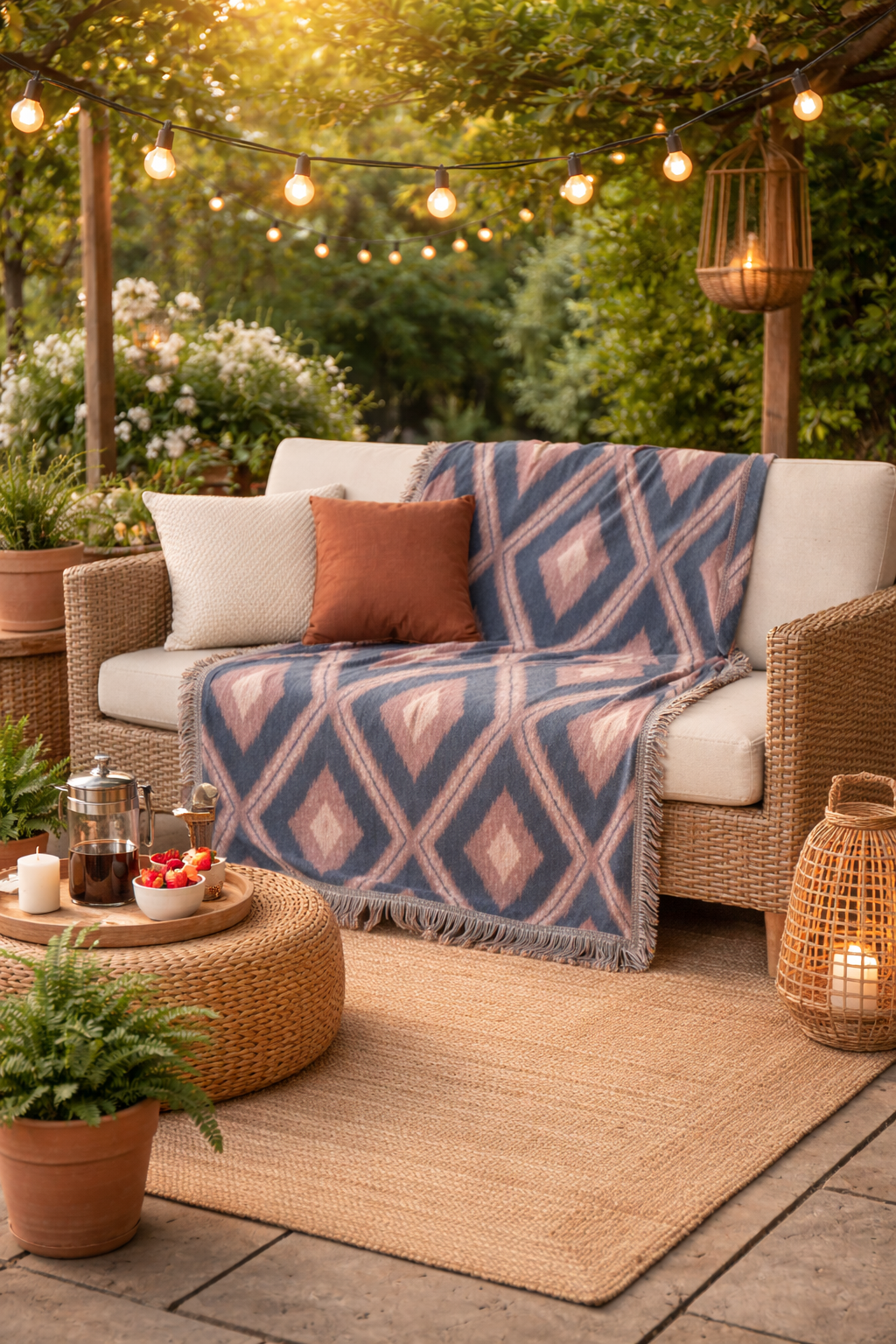 Boho Aztec Woven Blanket (v2) - photo 4
