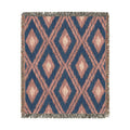 Boho Aztec Woven Blanket (v2) - front view