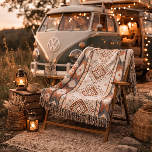 Boho Aztec Woven Blanket - photo 2