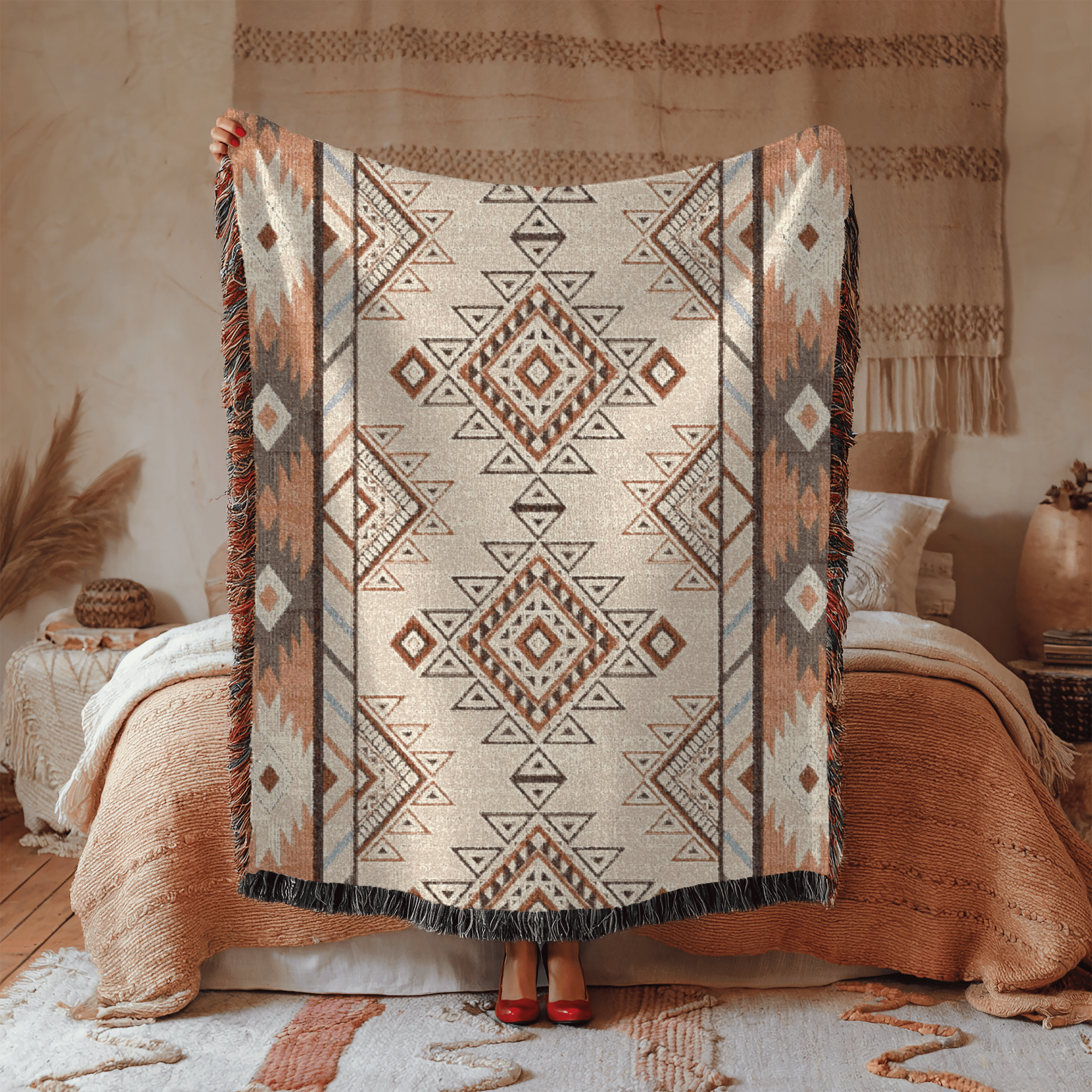 Boho Aztec Woven Blanket - photo 4
