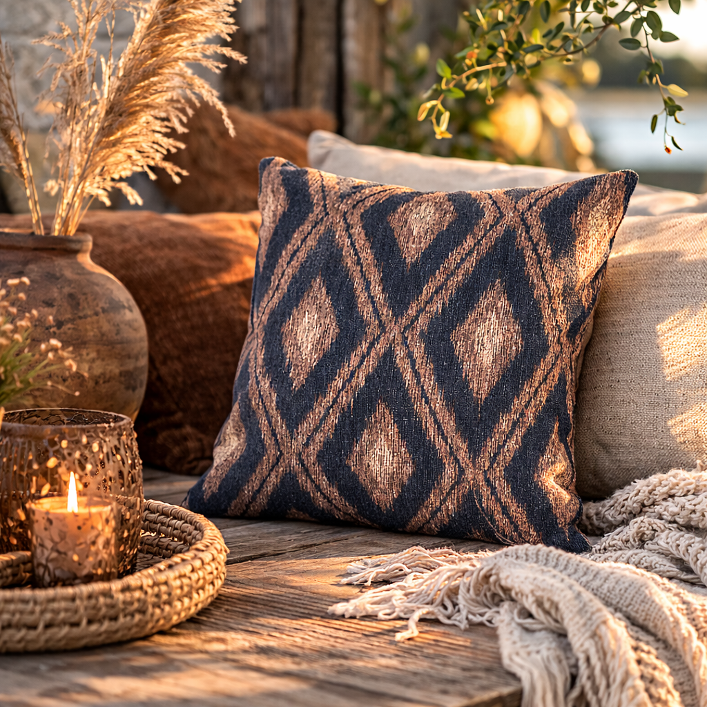 Boho Aztec Woven Pillow - photo 3