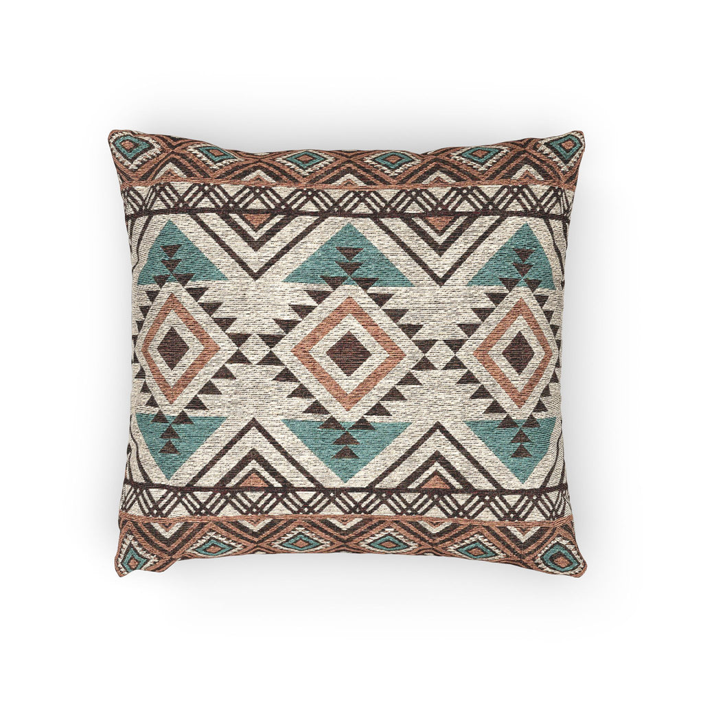 Boho Mexican Throw Pillow - front view